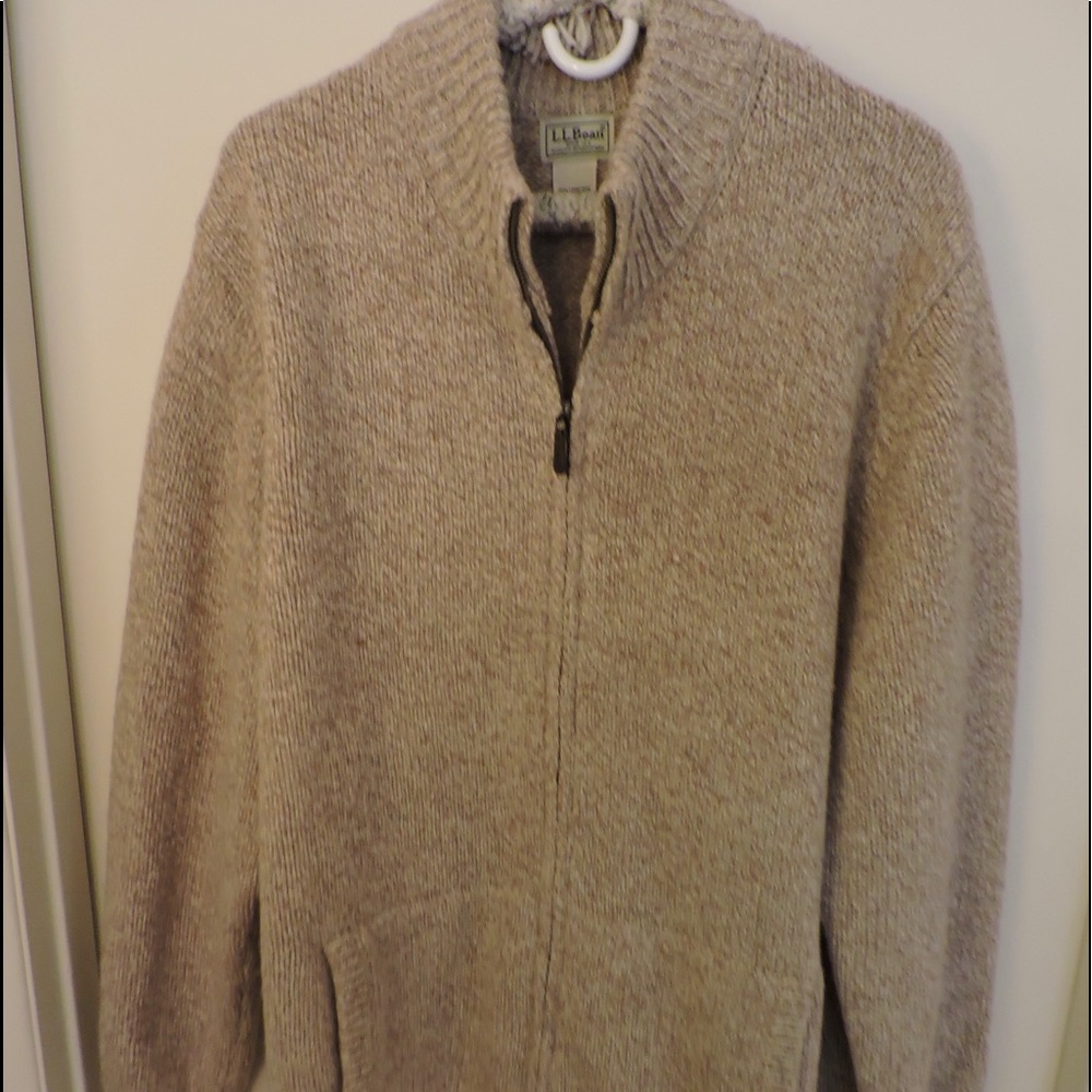 LL Bean Zip Cardigan